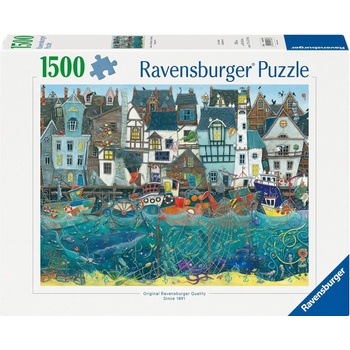Ravensburger Пъзел Ravensburger от 1500 части - Фентъзи пристанище (7012001398)
