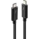 Lindy LNY-41557 : : Thunderbolt 3 кабел, Type C, M-M, 40Gbps, пасивен, черен, 2.0 м (LNY-41557)