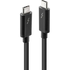 Lindy LNY-41557 : : Thunderbolt 3 кабел, Type C, M-M, 40Gbps, пасивен, черен, 2.0 м (LNY-41557)