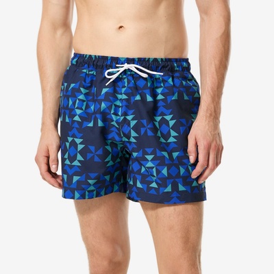 Decathlon pánske boardové šortky 100 Geotix krátke 15" modré