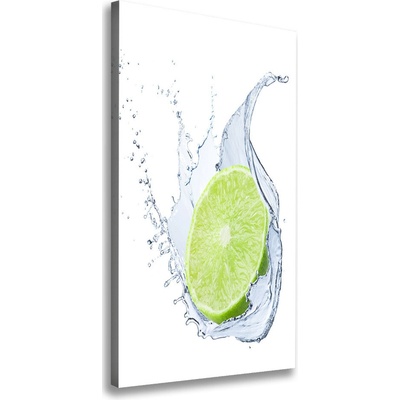 Vertikálny moderný obraz canvas na ráme Limetka 50x100 cm
