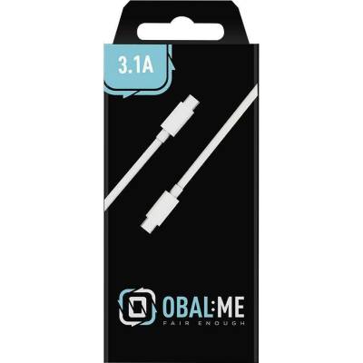 Obal:Me CC20WH Fast Charge USB-C/USB-C, 1m, bílý