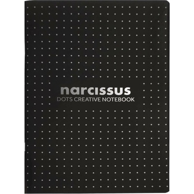 Narcissus Narcis sešit DOTS A4 60l černý balení 6 ks