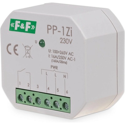 PP-1Zi/230 - Elektromagnetické pomocné relé, 230V, 16A, 1x NO/NC