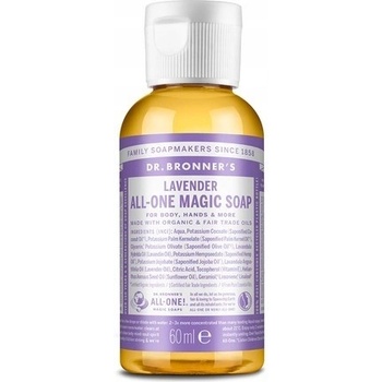 Dr. Bronner's tekuté univerzálne bio mydlo ALL-ONE Lavender 59 ml