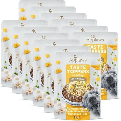 Applaws Dog Taste Toppers in Gravy kuře fazole dýně a hrášek 12 x 85 g