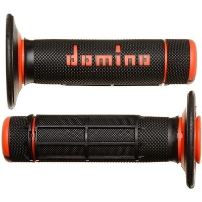 Domino gripy A020 offroad dĺžka 118 mm, čierno-oranžové