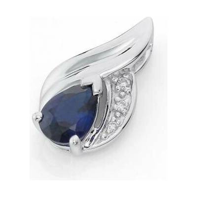 Gems přívěsek Roya bílé zlato s brilianty a safírem 585 38 2 0722.1B00.0.00.HSI.602.25