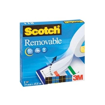 3M Самозалепваща лента Magic Removable 811 19мм х 33м