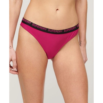 Superdry Elastic Cheeky Bikini Bottom - Pink
