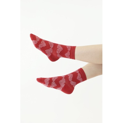 2pack kvalitních ponožek 162 šedé a červené červená