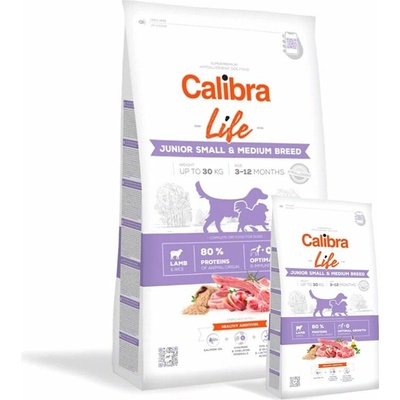 Calibra Dog Life Junior Small & Medium Breed Lamb 14,5 kg