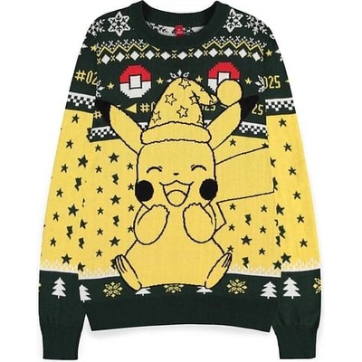 Difuzed Bioworld Europe Vianočný sveter Pokémon Pikachu