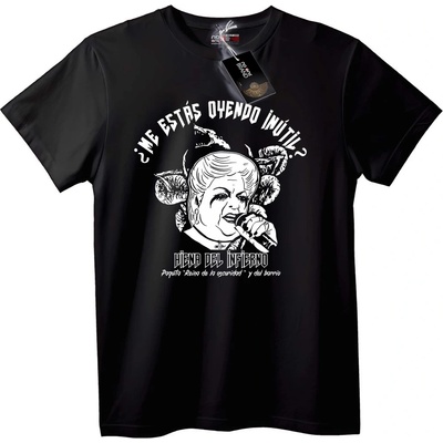 NOONEBRAND Тениска Хиена от Ада - 4XL, Black