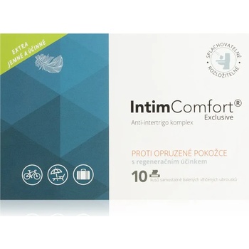 Intim Comfort Anti-intertrigo complex нежно почистващи мокри кърпички против подсичане 10 бр