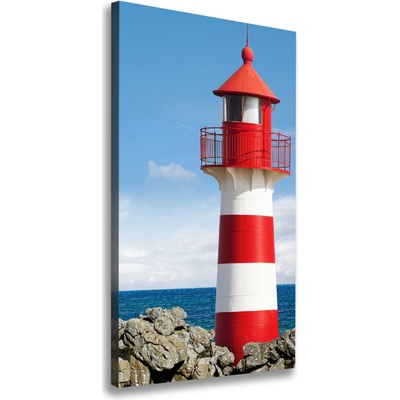Vertikálny foto obraz na plátne Morský maják 50x100 cm
