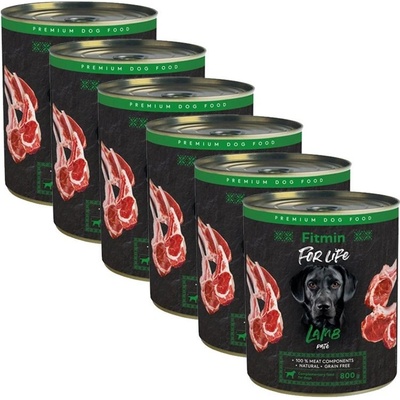 Fitmin For Life Adult Lamb paté 6 x 800 g
