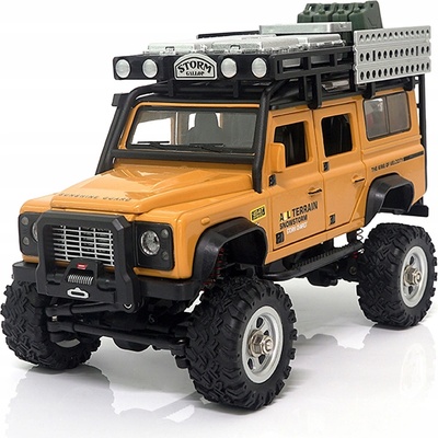 Amewi D90X28 Metall Scale komutátorový RC model auta elektrický crawler 4WD 4x4 RtR 2,4 GHz 1:28