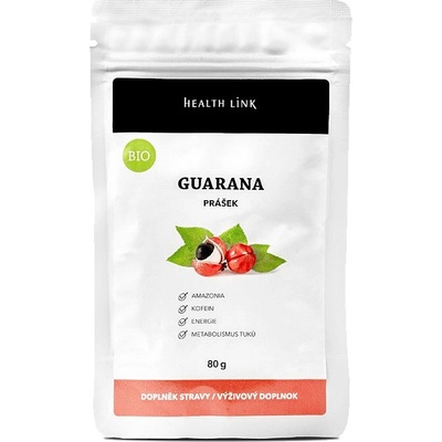 Health Link Guarana prášok BIO 80 g