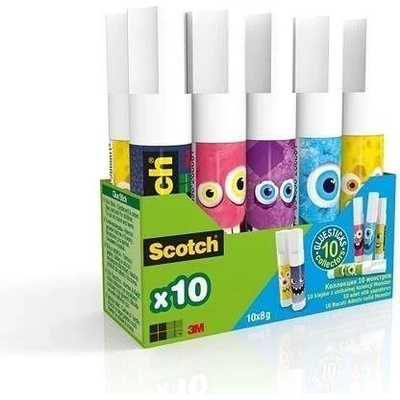 3M Scotch lepicí tyčinka Monsters, 10x8 g