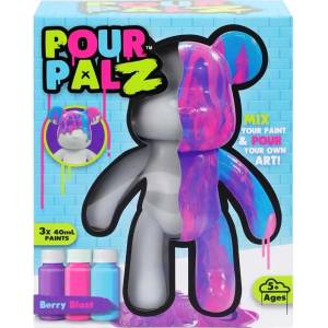 Pour PalZ Творчески комплект Pour PalZ - Berry Blast, мече за оцветяване (GS-G08682) - baby