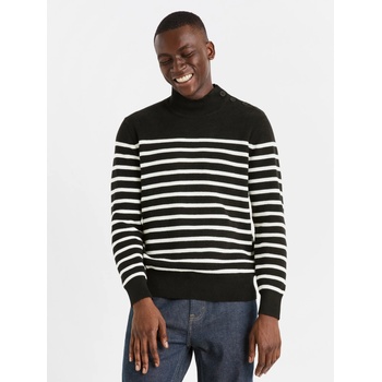 Image 1 of Celio Черен мъжки раиран пуловер Celio Denerio Celio | Cheren | МЪЖЕ | S