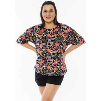 Image 1 of Макси лятна пижама в черно с цветя