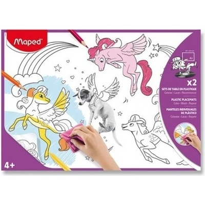 Plastové prostírání k vymalování A3 Maped mix motivů 0144 9831218