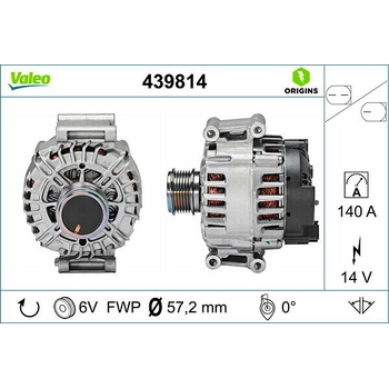 Alternátor VALEO 439814