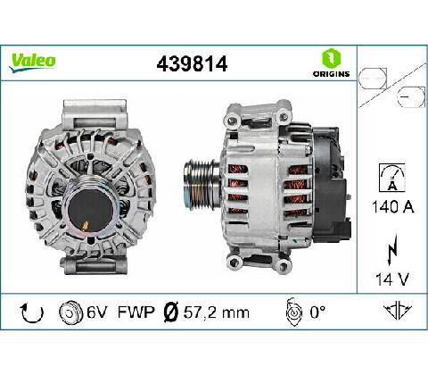 Alternátor VALEO 439814