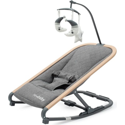 NEW BABY Detské hojdacie Snuggle NewBaby sivé