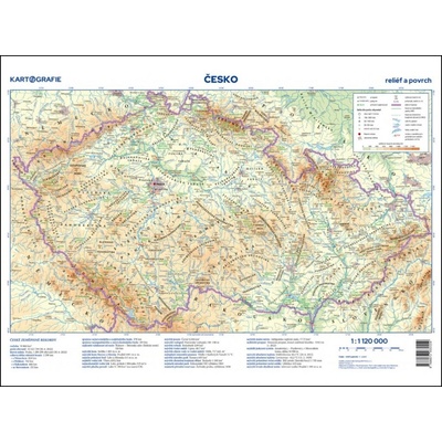 Česko Příruční mapa 1:1 120 000