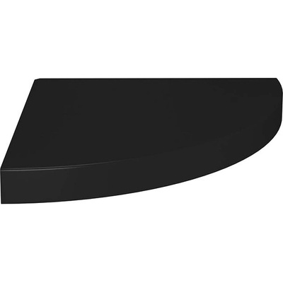 Shumee plovoucí rohová černá 35×35×3,8 cm MDF, 323919