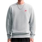 Nike Мъжки пуловер Nike Club BB Crew Jumper - Dark Grey Heather / University Red (017-4499-0614)