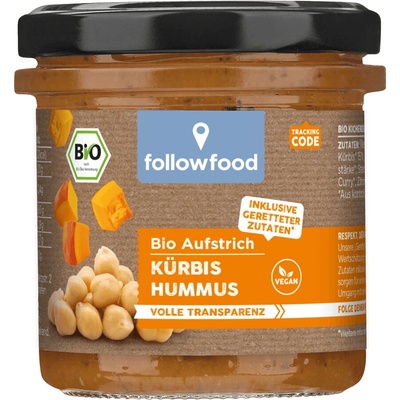 Followfood Hummus dýně mrkev 135 g bio