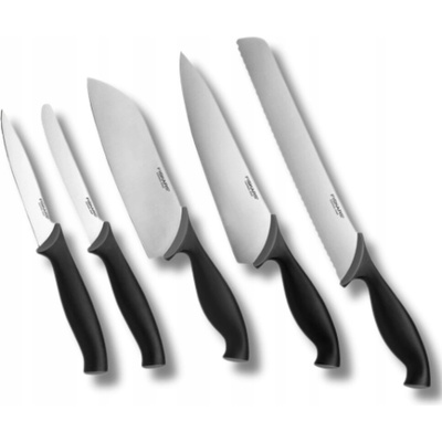 FISKARS CONTROL 1073023 Sada 5 kuchyňských nožů v černém bloku