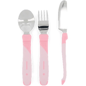 Детски прибори Twistshake Неръждаема стомана 12+ м Pastel Pi (7350083122094)