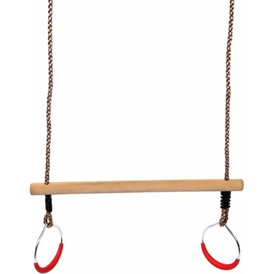 Swing King King Trapéz s kroužky 58 cm dřevo béžová