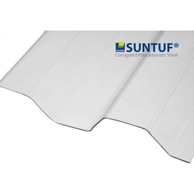 Palram Trapézová polykarbonátová doska 76/18 hladká Suntuf 0,8 mm 1040 x 2000 mm číre 1 ks