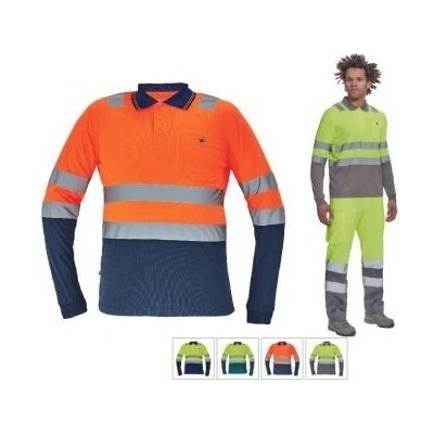 Cerva LEON HV polokošile dl.rukáv žlutá/šedá 5XL – Zboží Dáma