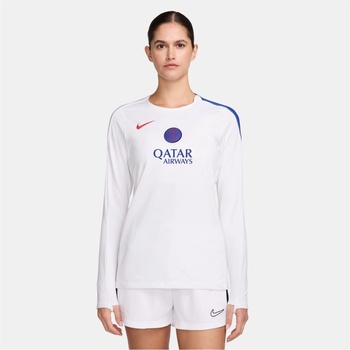 Nike PSG Strike Crew Top 2025 2026 Womens - White/Blue