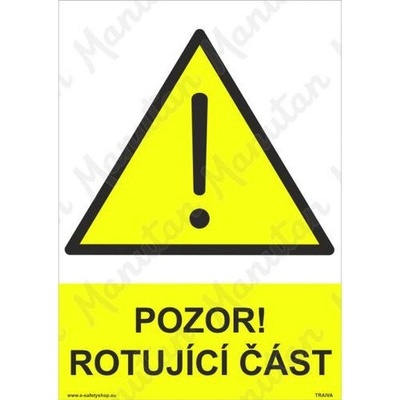 Manutan Pozor rotující část, samolepka 210 x 297 x 0,1 mm A4