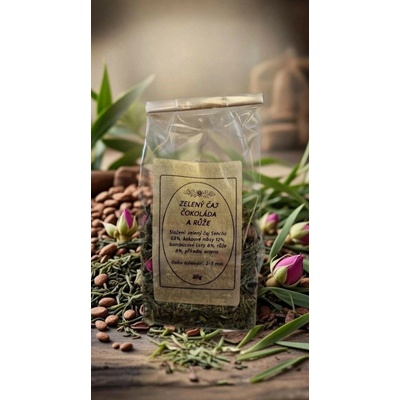 Golden Leaf Zelený čaj s čokoládou a růžemi 50 g