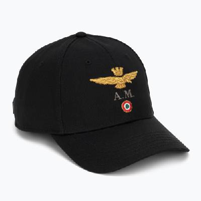 Mъжка шапка с козирка Aeronautica Militare HA1100UCT02848 jet black