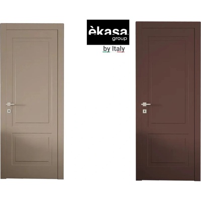 èkasa group Интериорна врата с каса EKASA KUADRA 80x210х12 см, Панти, Магнитна Брава, Дясна, Дърво, Два цвята Tortora/Cacao (KU-800/TORT/CACAO)