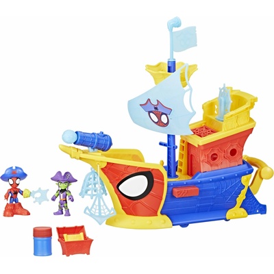 HASBRO - Spider-Man Spidey a jeho úžasní priatelia Pirátska loď s bublifukom