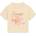 GUESS Бежова тениска за момиче с бродиран надпис Guess и омар с пайети