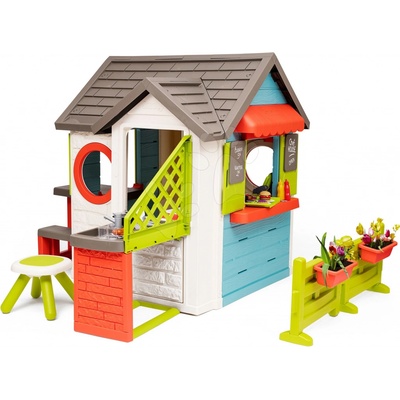 Smoby Domček so záhradnou reštauráciou Chef House DeLuxe s vonkajšou kuchyňou a záhradou