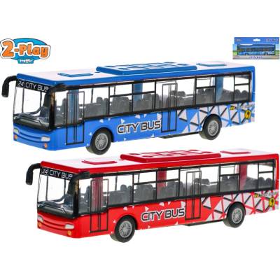Mikro trading 2-Play Traffic autobus 15 cm na zpětný chod