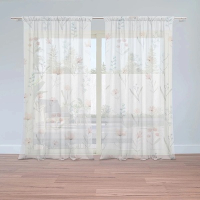 Sablio Záclony Květinová poezie: 2ks 150x250cm